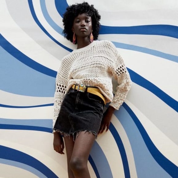 NWT Zara Knit Textured sweater - Picture 3 of 10